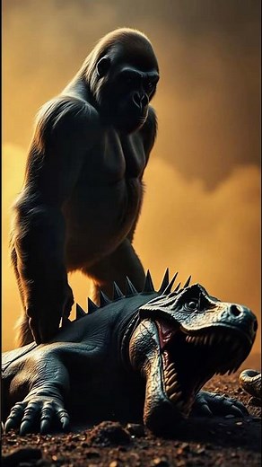 Giant Gorilla vs Dinosaurs – Epic Prehistoric Showdown
