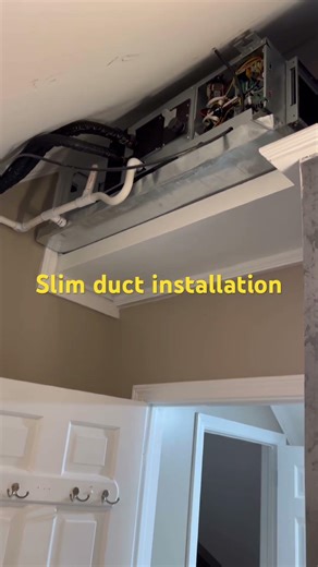 Slim duct ( Bosh heat pump ) installation