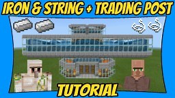 Iron & String Farm   Trading Hall Tutorial Minecraft Map