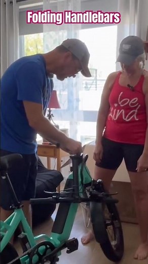 Folding Ride1up Portelo E-bike Handlebars & Installing Part #howto #ebike #rideelectric #travel