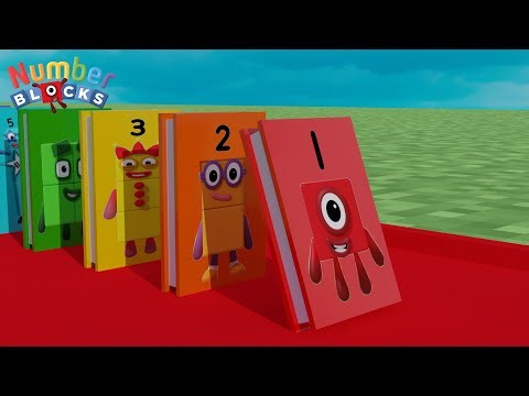 Counting Numberblocks on a Book Face | Learn Numbers 1 to 100 for Kids