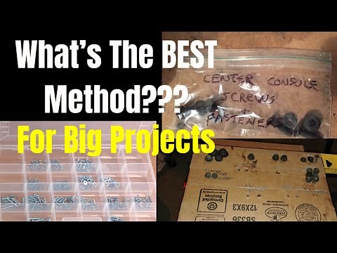 The BEST way to ORGANIZE nuts and BOLTS for large PROJECTS