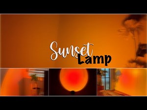 How to make sunset lamp easy 🌞