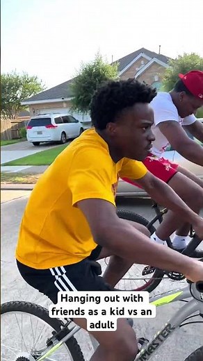 Hanging out with friends as a kid vs an adult