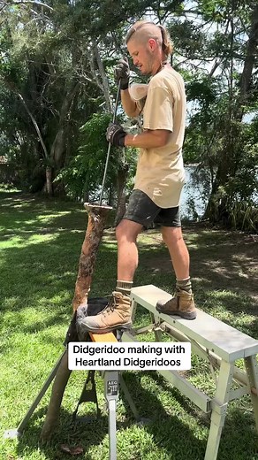 Didgeridoo making #didgeridoo #yidaki #art #woodwork