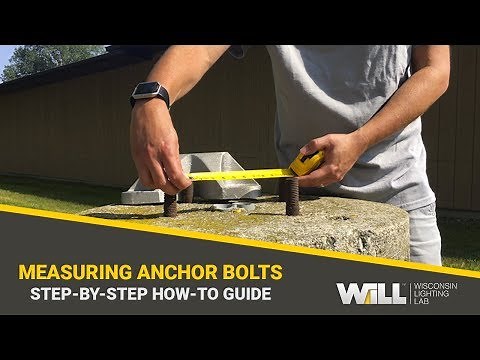 How-To: Measure Light Pole Anchor Bolt Square & Circle For Existing Bases