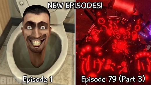 【三小时纯享版】一口气看完-skibidi toilet 马桶人vs监控人 1 - 79.3 ALL Episodes