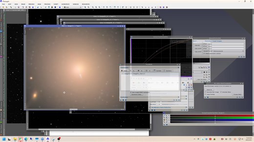 pixinsight教程-以M87为例：椭圆星系类高对比度星系核心拉伸技巧