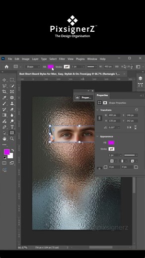 How to Create Glass Distortion Effect in Photoshop |Easy Photoshop Tutorial for Beginners #photoshop