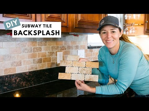 How to Add Subway Tile Backsplash Over Drywall | Transform Your Kitchen for $100!