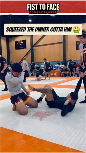 Bro got a squeeze like a python 🐍 #jiujitsu #dinner #snake