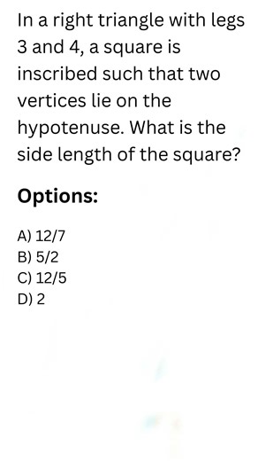 AMC Geometry That Broke Everyone! Solve in 20 Sec? #amc #matholympiad
