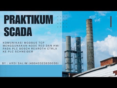 UAS SCADA | Monitoring & Kontrol PLC via Modbus TCP/IP Menggunakan Node-RED (HMI Dashboard)