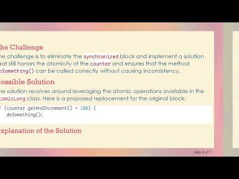 How to Execute a Method Call with Java Atomic Variables Without synchronized