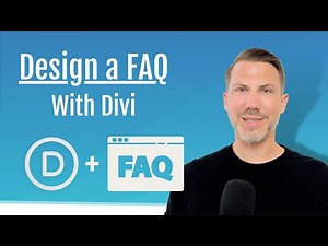 6.9d Design a FAQ Layoput With Divi