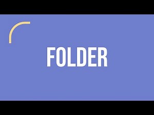 What Is a Folder? | Computer Vocabulary (Plain English)