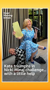 1.4M views · 2K reactions | Kate smashes the Nicki Minaj challenge... with a little help from Alex. | Good Morning Britain | Facebook