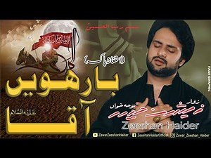 Barhwain a.s Aqaa | Zeeshan Haider | New Nohay 2021 Zeeshan Haider Official