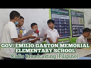GEGMES || RADIO BROADCASTING (FILIPINO) || ELEMENTARY