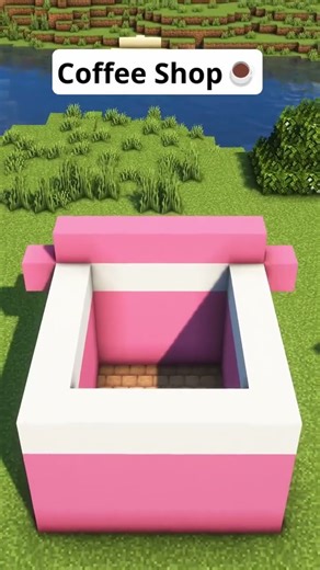 Minecraft Small Coffee Shop ☕️#minecraft #gaming
