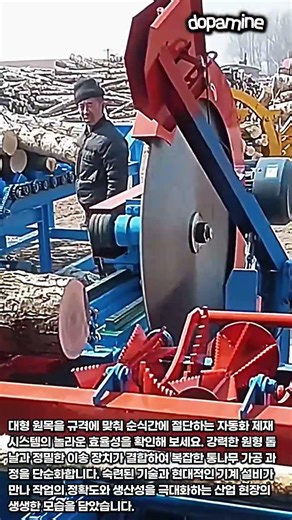 거대한 통나무가 순식간에? 감탄 나오는 자동화 공정 #worker #process #amazing #factory #tools
