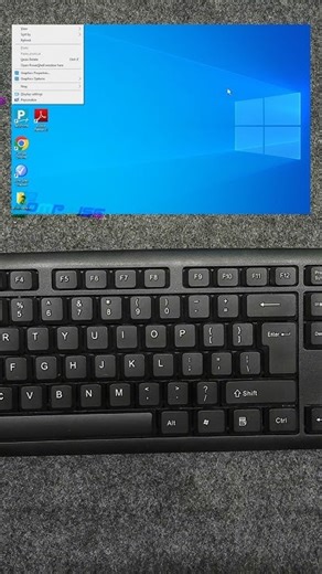 How to open right click menu #shorts #tricks #keyboard #computer #windows #reels #tech