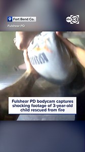 976K views · 19K reactions | A swift response from Fulshear Police officers and first responders rescued a three-year-old trapped inside a house fire, who was suffering from severe smoke inhalation. The child was airlifted to a nearby hospital, received treatment, and has since been released. Watch ABC13 Eyewitness News at 5p.m. for the astonishing updates in ABC13-Pooja Lodhia's full report. https://abc13.com/watch/live/ | ABC13 Houston | Facebook