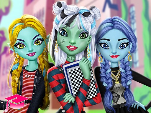 Play Monster Girls High School Squad | Free Online  Games. KidzSearch.com