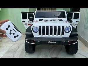 RC Jeep Rubicon Unboxing & Testing | 4WD Remote Control Ride on Jeep | Shamshad Maker🔥🔥