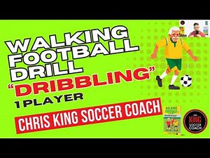WALKING FOOTBALL DRILL - "DRIBBLING" | 1 PLAYER | Soccer/Football Coaching | Focus On: Dribbling