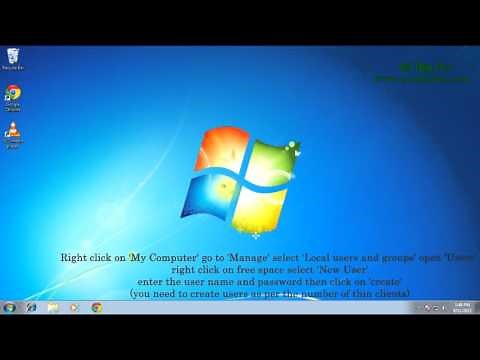How to setup thin client server for windows 7
