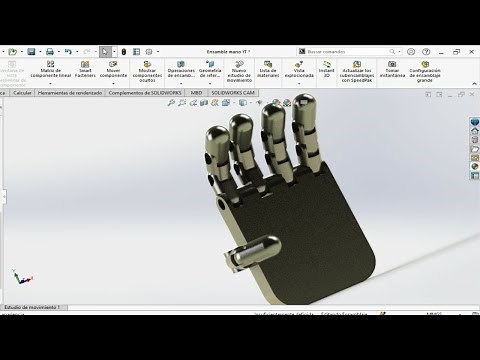 Mano en SolidWorks 2021 desde cero l Nivel fácil, rápido y sencillo explicado paso a paso parte 1.