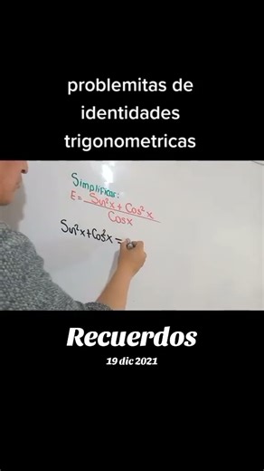 solving a trigonometric identity exercise using the Pythagorean formula