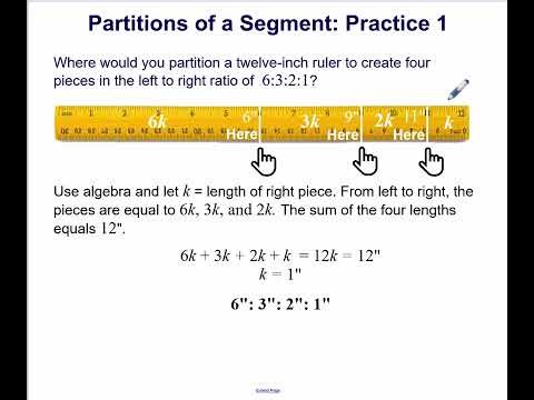 Partitions of a Segment Practice 1