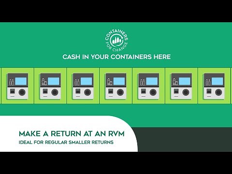How to return using a reverse vending machine | Containers for Change QLD