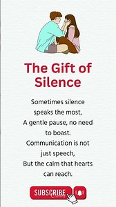 The Gift of Silence