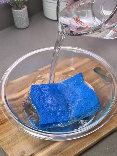 Kitchen sponge life hack to save money and clean better
