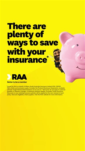 There are plenty of ways to save on your RAA products and policies, including loyalty discounts, holding multiple or combinations of eligible products and with a Seniors Card. The longer you’ve been an RAA member and the more products you have with us, the more you could save. So if you have an asset insured elsewhere, you may want to consider bringing it under the one roof. | RAA | Facebook
