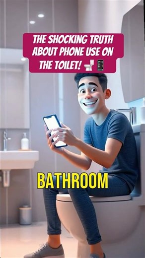 The Shocking Truth About Phone Use on the Toilet! #health #viral #shorts #facts #trending