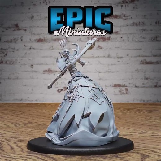 Construct Queen Scythe | DnD Miniature | Tabletop Game Miniatures | 3D Model STL FILE | RPG DnDminis