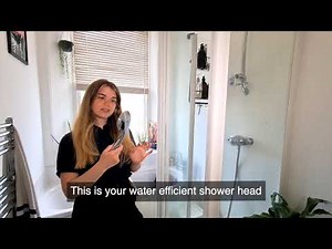 Water Saving Device: How to install the showerhead attachment