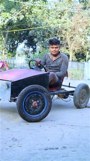 making homemade RC car+ bike engine #shots #project #experiment #sujanexperiment