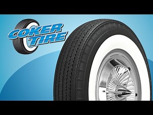 Bias Look American Classic Wide Whitewall Radial Tires on a 1955 Chevrolet