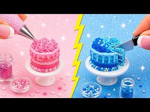🍬✨ BOYS VS GIRLS: Blue VS Pink Food Challenge! | 123 GO!