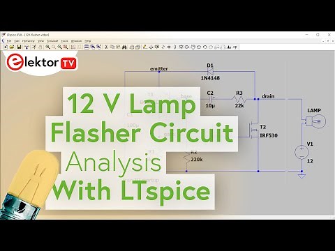 12V Lamp Flasher Circuit Analysis With LTspice