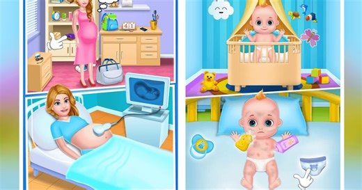 Scarica e Gioca Mom and Newborn care game su PC e Mac (Emulatore)