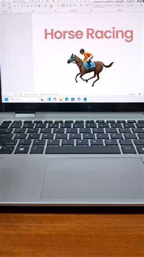 Horse Racing 🏇 MS Word Symbol Shortcut Key #computer #shorts #asmr #tips #horse #horseriding #horses