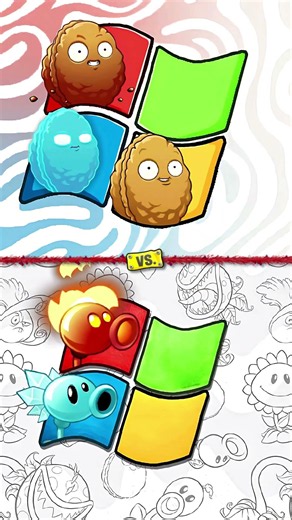 Windows Trend with Nuts and Peas #pvz #plantsvszombies