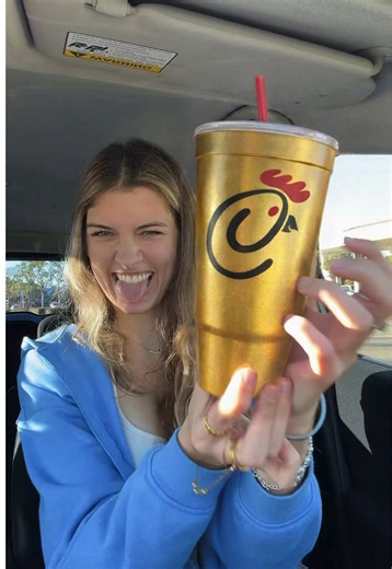 LETS GOOOOO🏆🙇‍♀️ #fyp #chickfila #goldencup #reveal #winner | gold chick fil a