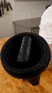 How to season your MOLCAJETE #cooking #kitchentips #kitchenhacks | Ian Fujimoto